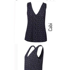 Cabi Island Mesh V-neck Tank • Size Medium